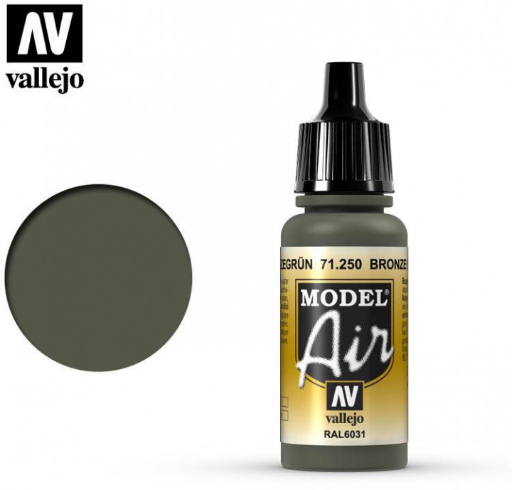 Boxart Bronze Green - RAL 6031 71.250 Vallejo Model Air Boxart Bronze Green - RAL 6031 71.250 Vallejo Model Air