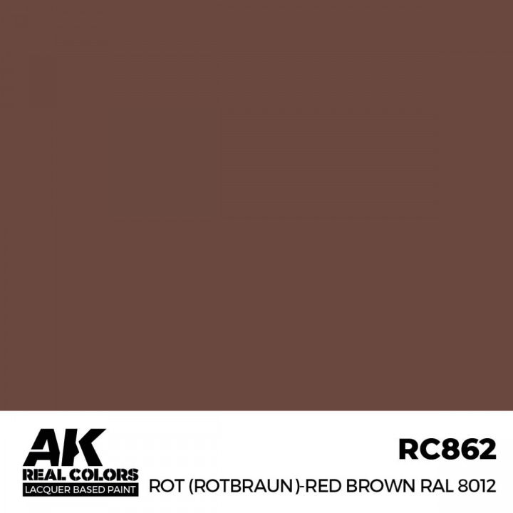 Boxart Rot (Rotbraun)-Red (Red Brown) RAL 8012  AK Real Colors