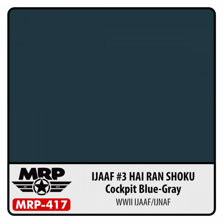 Boxart IJAAF #3 Hai Ran Shoku (Cockpit Blue-Grey) (WWII IJAAF/IJNAF MR.Paint Boxart IJAAF #3 Hai Ran Shoku (Cockpit Blue-Grey) (WWII IJAAF/IJNAF MR.Paint