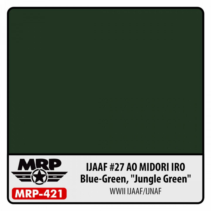 Boxart IJAAF #27 Ao Midori Iro (Blue Green, "Jungle Green") (WWII)  MR.Paint