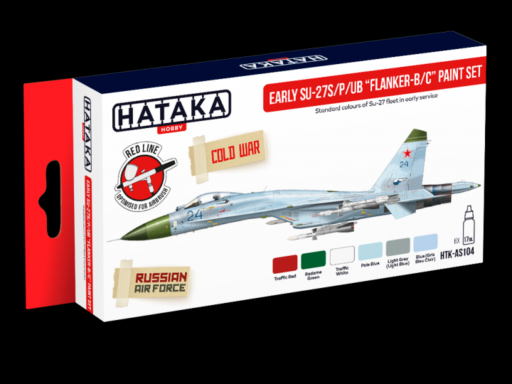 Boxart Early SU-27s/P/UB "Flanker-B/C"  Hataka Hobby Red Line