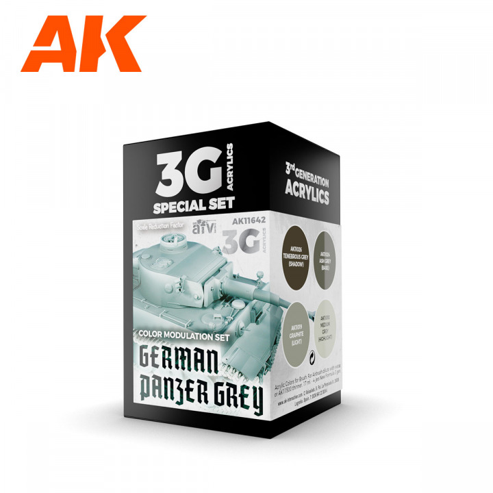 Boxart German Panzer Grey Modulation Set   AK 3rd Generation - AFV