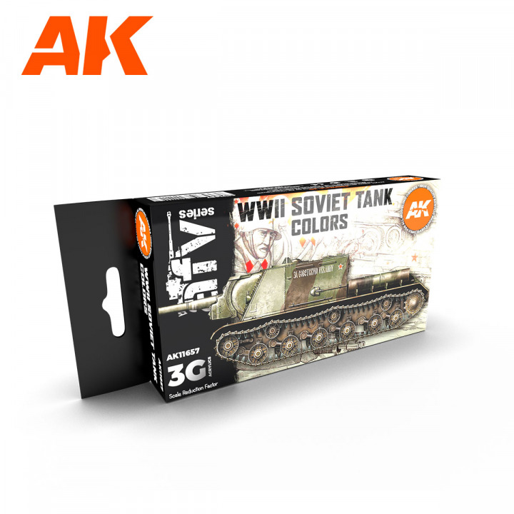 Boxart WWII Soviet Tank Colors  AK 3rd Generation - AFV