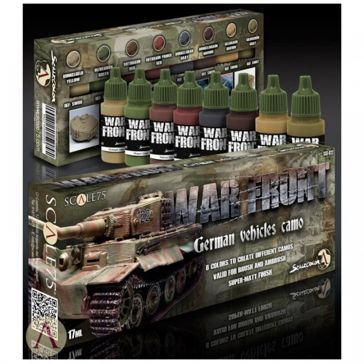Boxart German Vehicles Camo Paint Set  Scale75