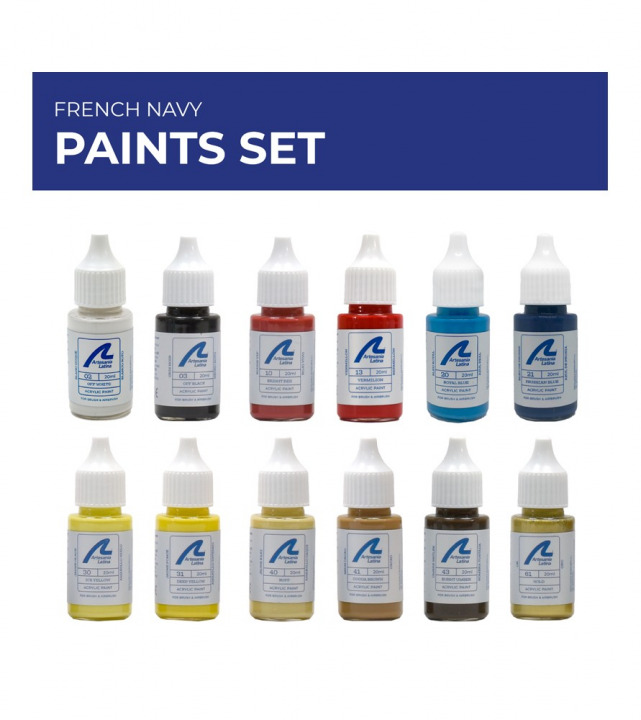 Boxart French Navy PAINTS SET 277PACK4 Artesania Latina
