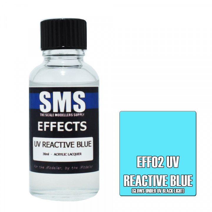 Boxart Effects UV REACTIVE BLUE EF02 SMS Boxart Effects UV REACTIVE BLUE EF02 SMS