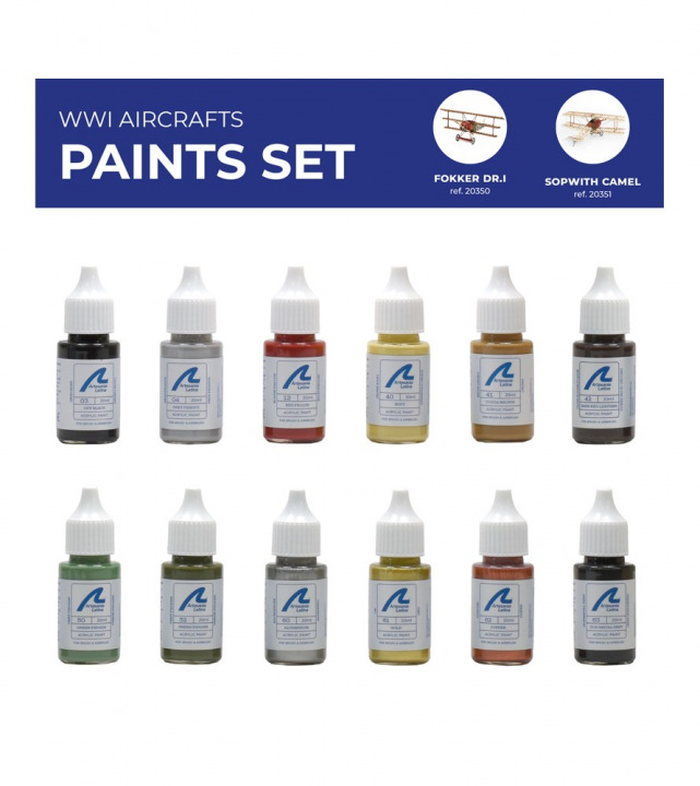 Boxart WWI Aircrafts PAINTS SET 277PACK1 Artesania Latina