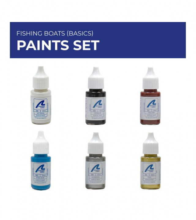 Boxart Fishing Boats (Basic) PAINTS SET 277PACK13 Artesania Latina