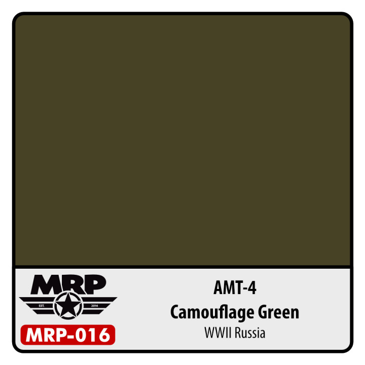 Boxart AMT-4 | Camouflage Green | WWII Russia  MR.Paint