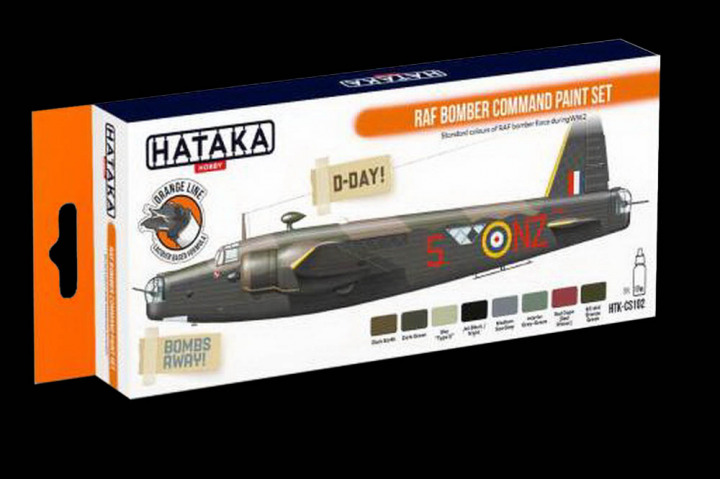 Boxart RAF Bomber Command paint set HTK-CS102 Hataka Hobby Orange Line Boxart RAF Bomber Command paint set HTK-CS102 Hataka Hobby Orange Line