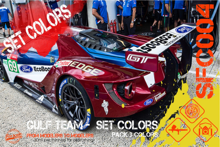 Boxart Ford GT Le Mans 2018 Set  Fire Scale Colors