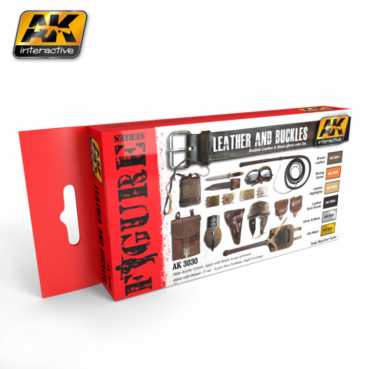 Boxart Leather and buckles AK 3030 AK Interactive