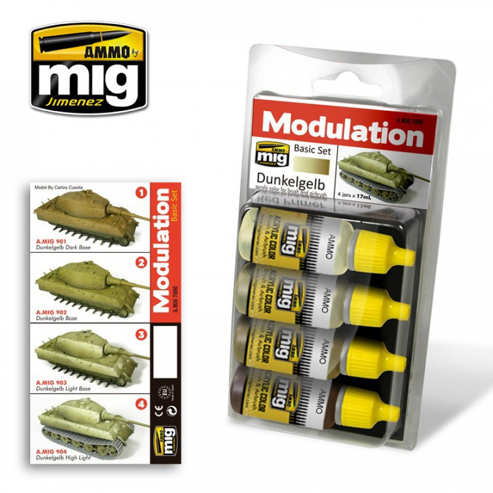 Boxart Dunkelgelb Modulation Basic Set  Ammo by Mig Jimenez