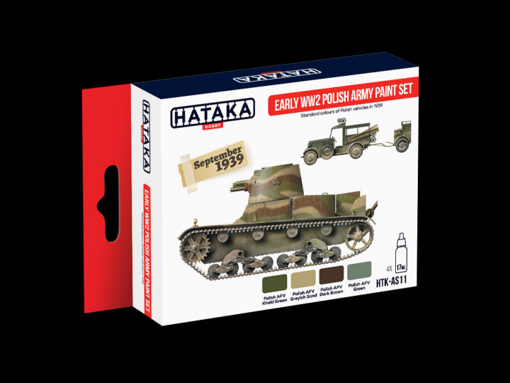 Boxart Early WW2 Polish Army paint set HTK-AS11 Hataka Hobby Red Line