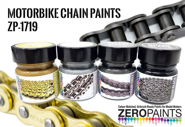 Boxart Motorbike Chain Paints - Gold ZP-1719-Gold Zero Paints