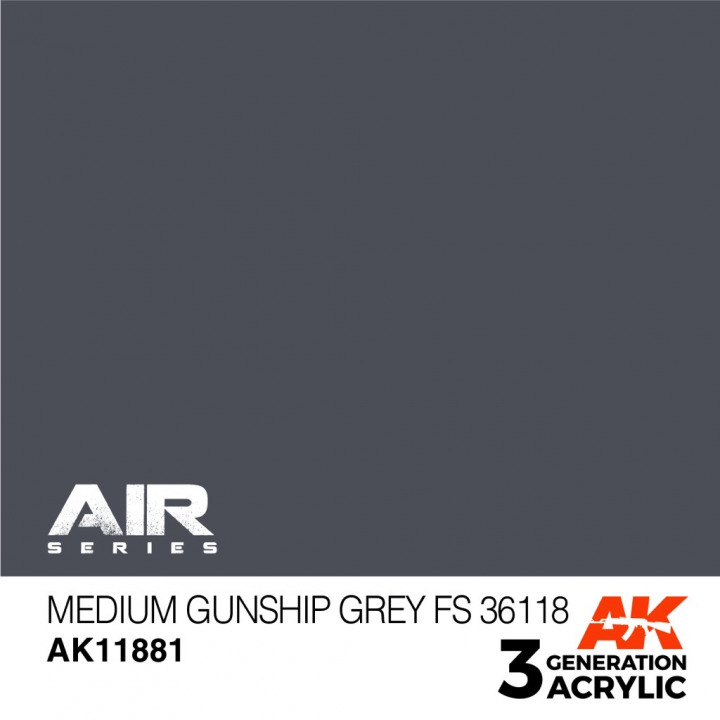 Boxart Medium Gunship Grey FS 36118  AK 3rd Generation - Air