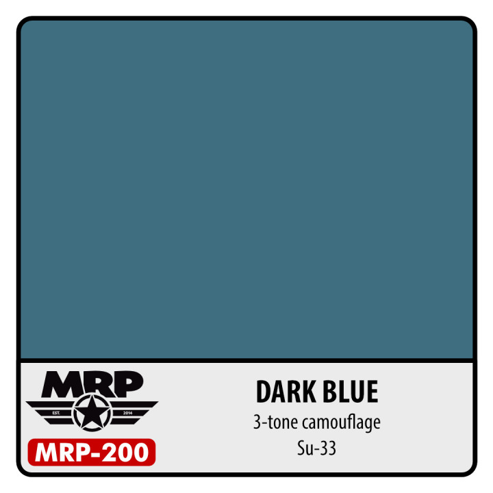 Boxart Dark Blue Su-33 (Russian AF) (3-tone Camouflage)  MR.Paint