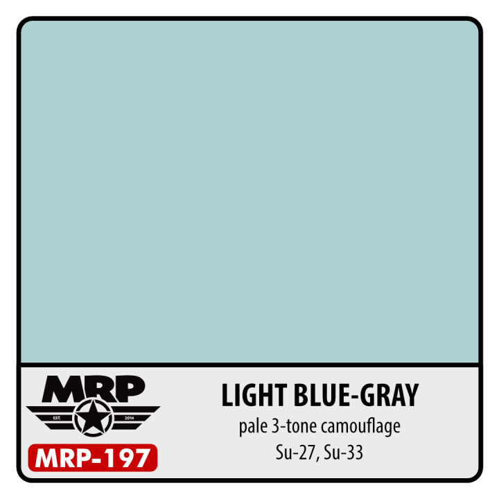 Boxart Light Grey-Blue Su-27, Su-33 (Russian AF – pale camo) MR.Paint Boxart Light Grey-Blue Su-27, Su-33 (Russian AF – pale camo) MR.Paint