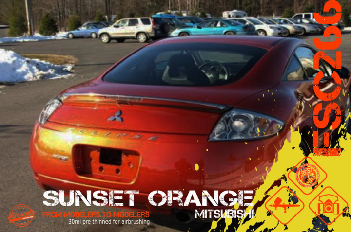 Boxart Sunset Orange Mitsubishi  Fire Scale Colors