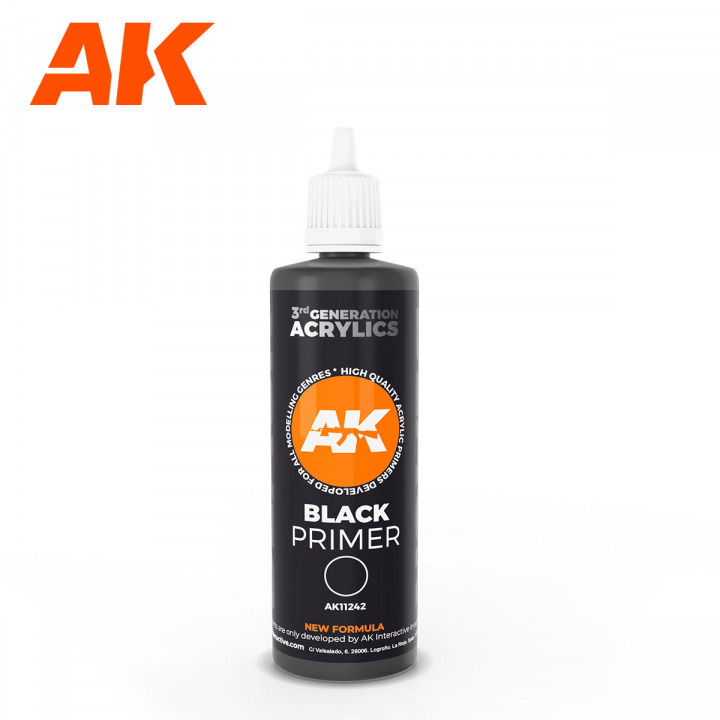 Boxart Black Primer  AK 3rd Generation