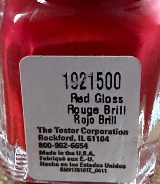 Boxart Gloss Red 1921500 Testors