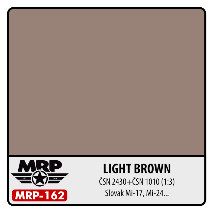 Boxart Light Brown (CSN 2430 + CSN 1010) 1.3 Slovak Mi-17, Mi-24.. MR.Paint Boxart Light Brown (CSN 2430 + CSN 1010) 1.3 Slovak Mi-17, Mi-24.. MR.Paint