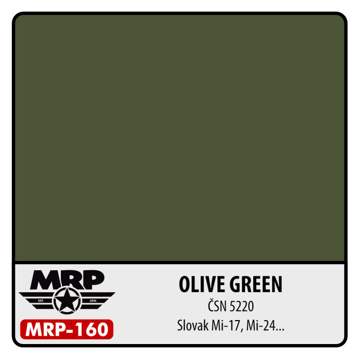 Boxart Olive Green ČSN 5220 Slovak Mi-17, Mi-24... MR.Paint Boxart Olive Green ČSN 5220 Slovak Mi-17, Mi-24... MR.Paint