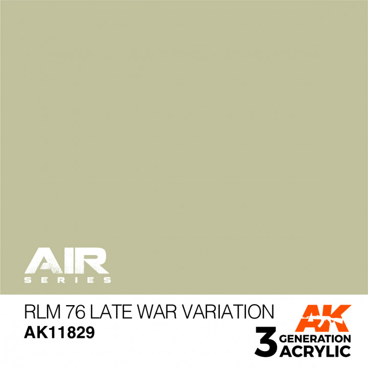 Boxart RLM 76 Late War Variation AK 11829 AK 3rd Generation - Air Boxart RLM 76 Late War Variation AK 11829 AK 3rd Generation - Air