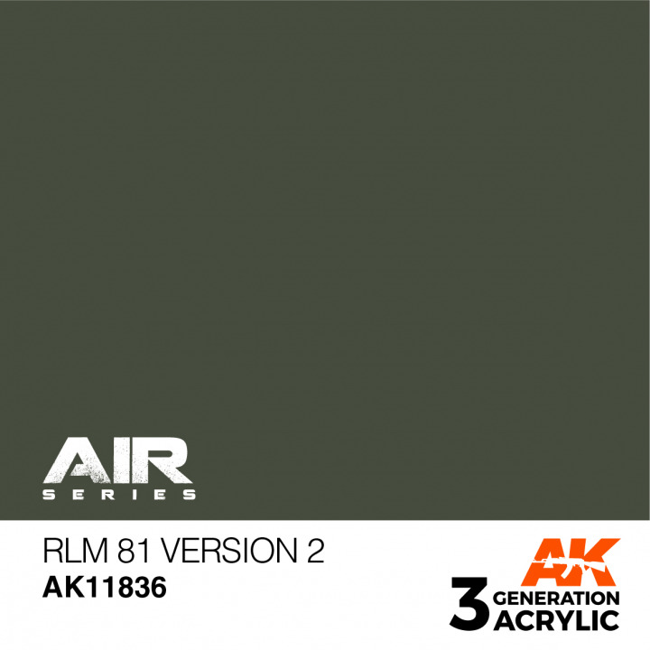 Boxart RLM 81 Version 2 AK 11836 AK 3rd Generation - Air Boxart RLM 81 Version 2 AK 11836 AK 3rd Generation - Air