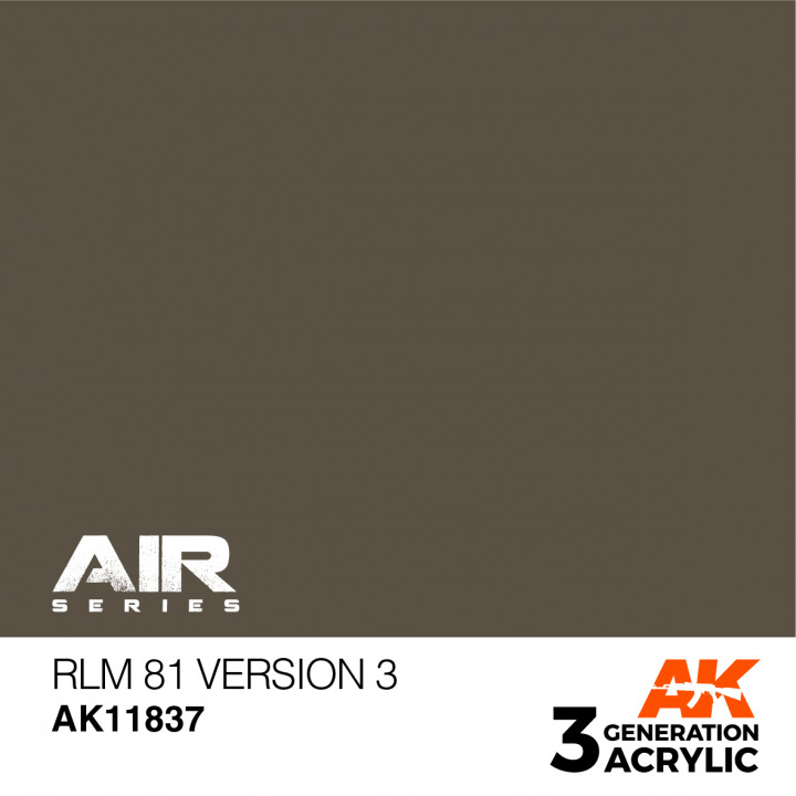 Boxart RLM 81 Version 3 AK 11837 AK 3rd Generation - Air Boxart RLM 81 Version 3 AK 11837 AK 3rd Generation - Air