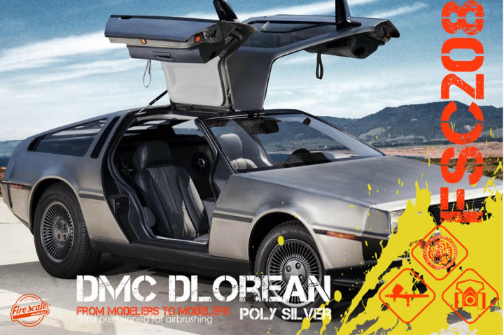Boxart Poly Silver DMC Delorean  Fire Scale Colors