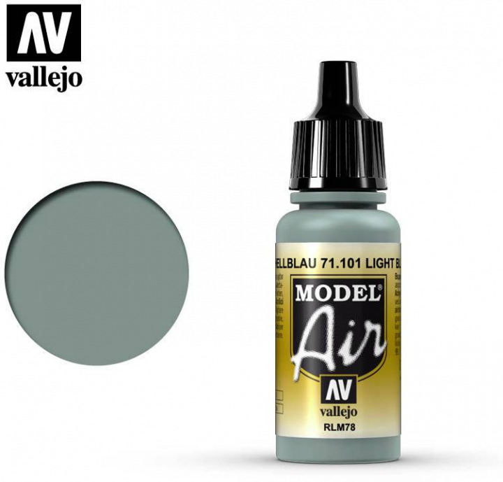 Boxart Light Blue RLM78 71.101 Vallejo Model Air Boxart Light Blue RLM78 71.101 Vallejo Model Air