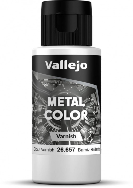 Boxart Gloss Metal Varnish - new formula  Vallejo Metal Color