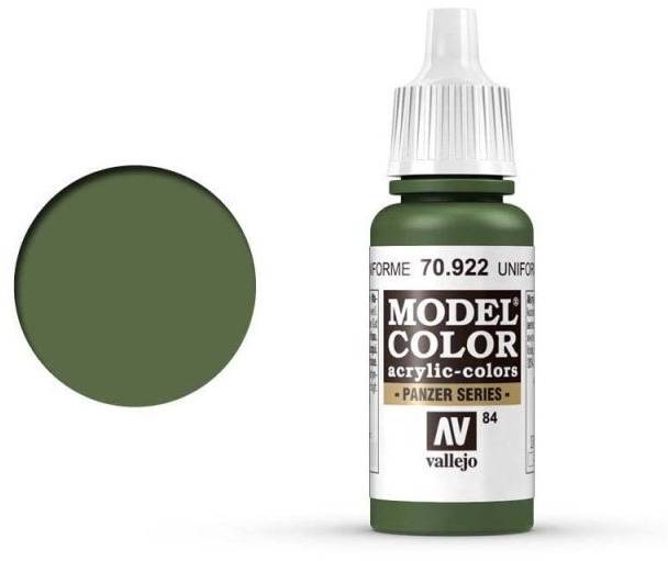 Boxart Uniform Green 70.922, 922, Pos. 84 Vallejo Model Color Boxart Uniform Green 70.922, 922, Pos. 84 Vallejo Model Color